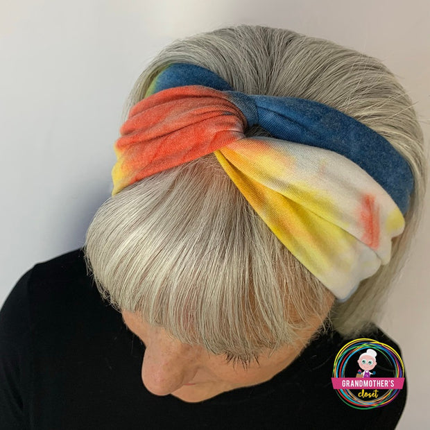 Hippie Heart Tie Dye Headbands