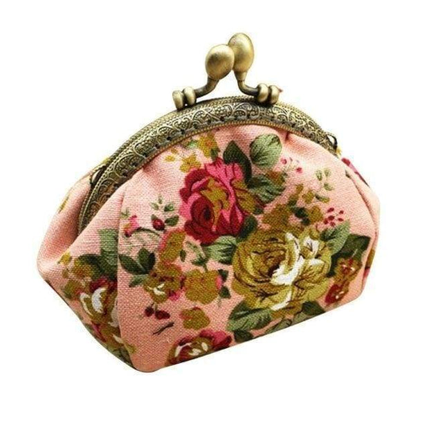 Grandmothers Vintage Style Coin Purse - FREE PURSE PROMO - Light Pink / Regular Free Worldwide Shipping