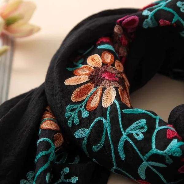 Light Embroidered Scarves - $14 PROMO FREE SHIPPING TODAY ONLY
