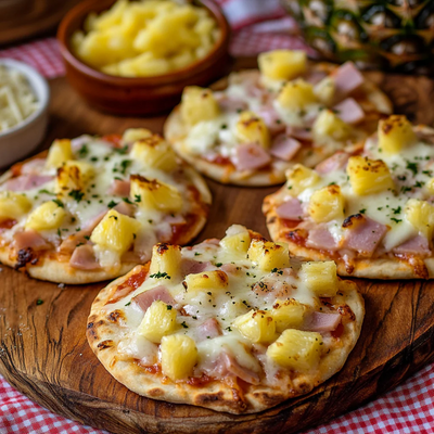Hawaiian Pita Bread Pizzas