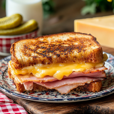 Grilled Ham and Cheese Sandwich