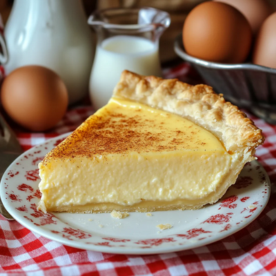 Classic Egg Custard Pie