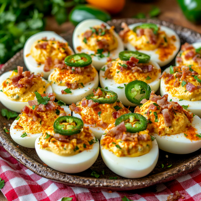 Jalapeño Popper Deviled Eggs