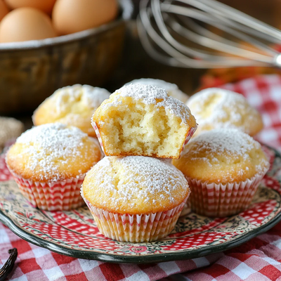 Fluffy Vanilla Muffins