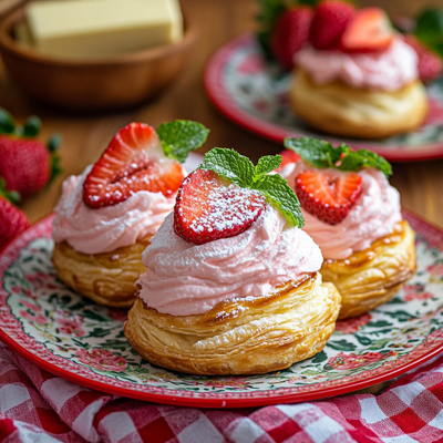 Strawberry Mascarpone Vol-au-Vent