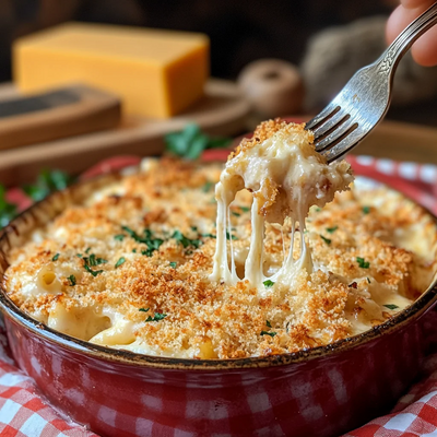 Baked Mac and Cheese with Golden Crumb Topping