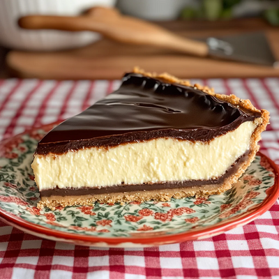 Boston Cream Pie Cheesecake Recipe