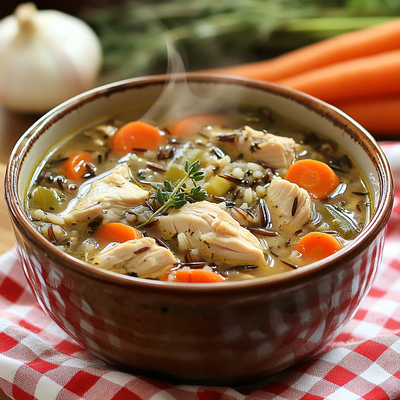 Chicken with Wild Rice Soup