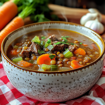 Beef and Lentil Soup