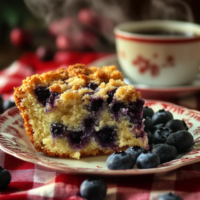 Yogurt or Buttermilk Blueberry Coffee Cake
