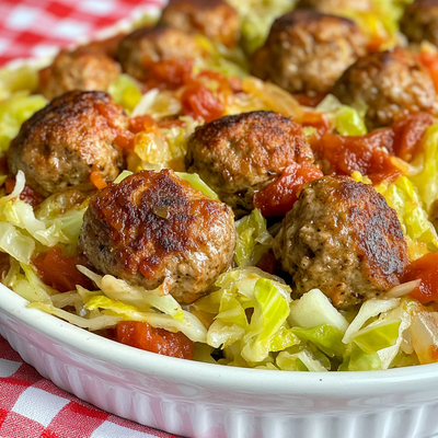 Porcupine Meatballs with Cabbage