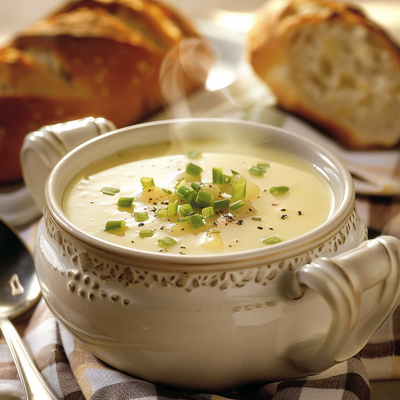 Traditional Potato & Leek Soup: A Warm and Comforting Classic