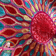 Embroidered Sunflower Pashmina - Medium Weight