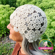 Vintage Inspired Cotton Crochet Cap