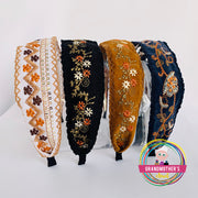 Sweet Embroidered Headbands - Earth Collection