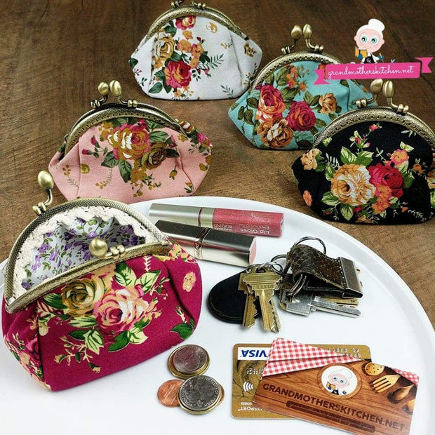 Grandmothers Vintage Style Coin Purse - FREE PURSE PROMO