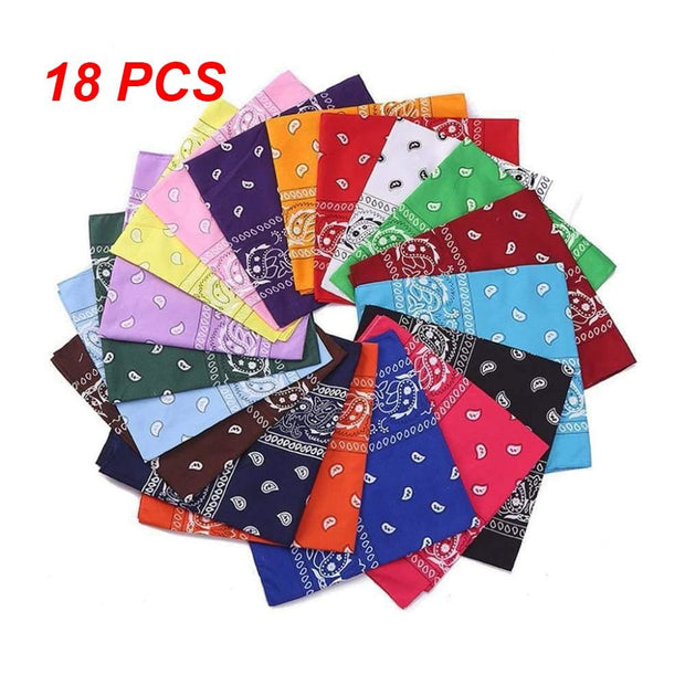 Value Pack 18 Bandana Head Scarves - $36 PROMO FREE SHIPPING - 18 pcs